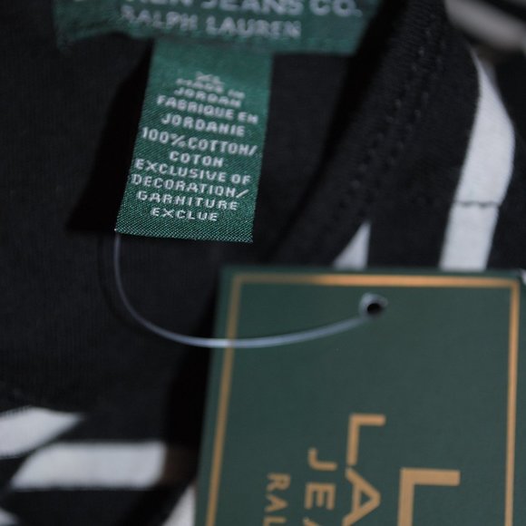 Long sleeve black and white striped shirt - Picture 7 of 7